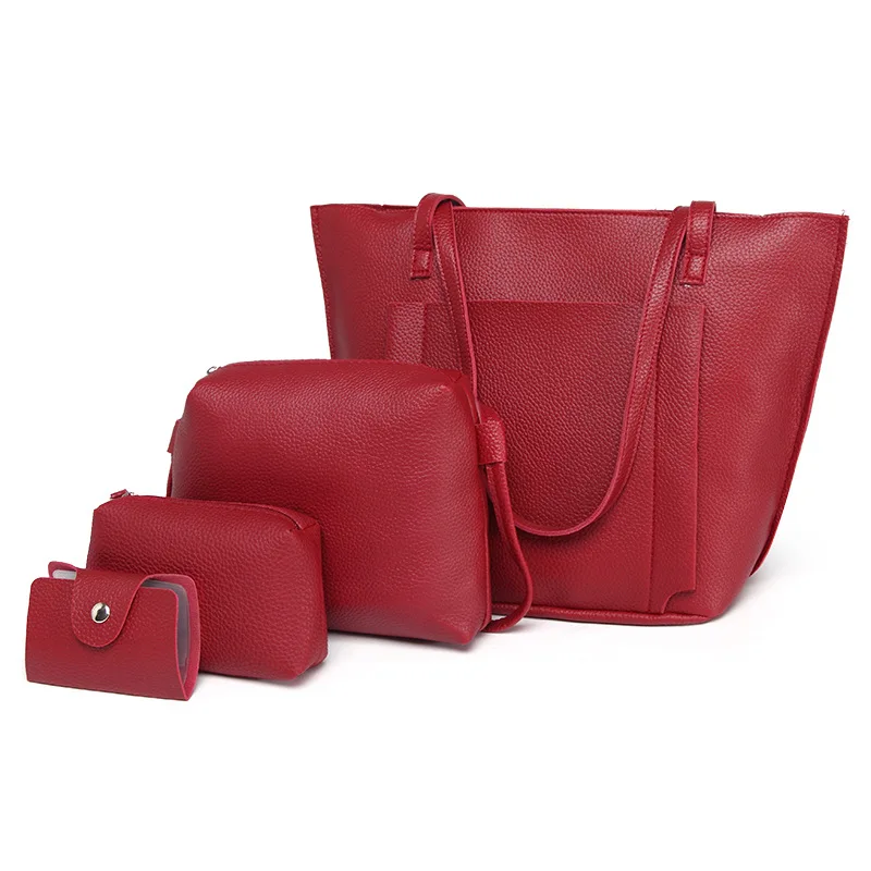 Selling Composite Bag Pu 2017 Women's Handbags 4pc...