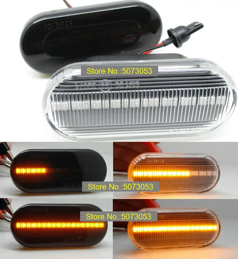 

2PCS Led Dynamic Side Marker Turn Signal Light Sequential Blinker Light For Ford C-Max Fiesta Focus MK2 Fusion Galaxy