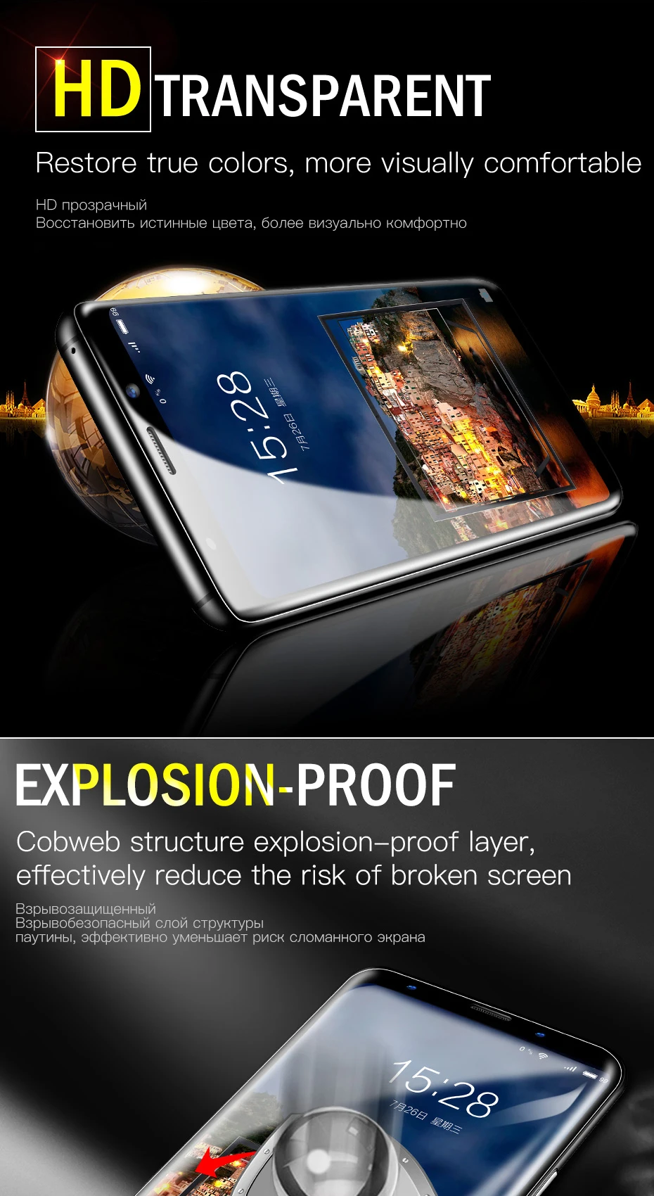 Гурд 3D полное покрытие мягкий защитный гидрогель пленка для samsung Galaxy S10 S9 S8 плюс S7 S6 Edge Note 9 8 Экран защитная пленка