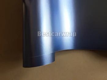 

PROTWRAPS Frosty Blue Satin Metallic Chrome Vinyl Wrap For Car Wrap Styling covering with Air bubble free size 1.52x20m/Roll