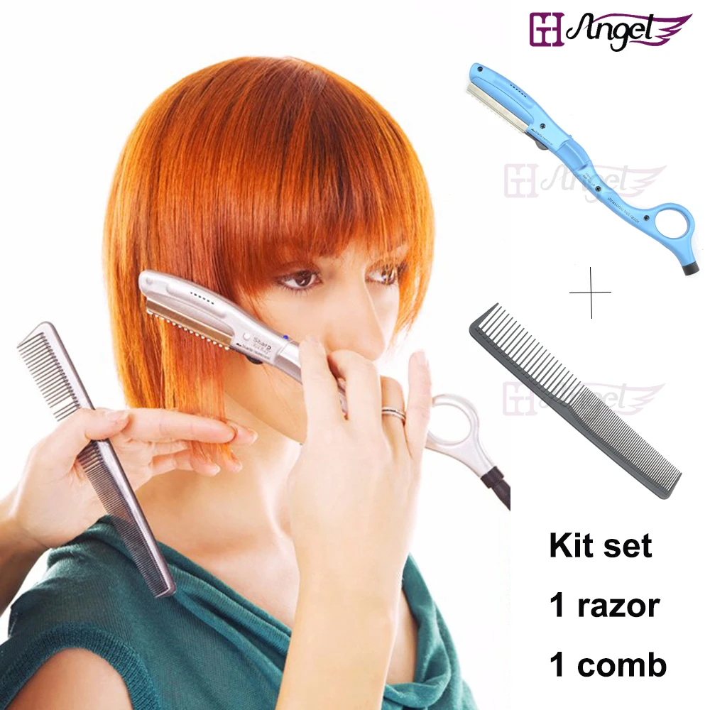 EU/AU/US plug Hair Trimmers kit set 1 comb+1 LOOF Ultrasonic Hot