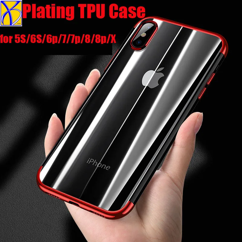 10 шт. iCasiber TPU покрытие из розового золота кристально чистый чехол для iPhone X XS Max XR
