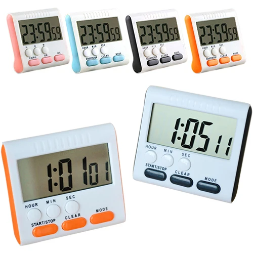 New and hot Multi Color Kitchen Cooking Timer Large LCD Digital