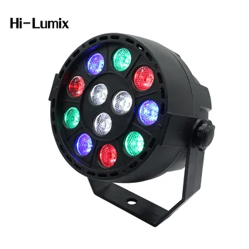 

Hi-Lumix 15W Sound Activated LED Par Light Spotlights 12 led RGBW color change DMX 8CH Stage Lighting Wedding Party KTV Disco