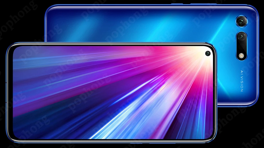 HONOR View 20, Honor V20, 6 ГБ, 128 ГБ, мобильный телефон, 6,4 дюймов, Kirin 980, четыре ядра, Android 9,0, NFC, 4000 мАч