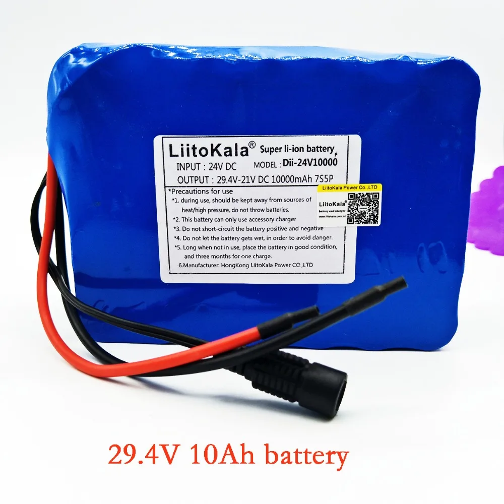 Liitokala 7s5p новая Виктория 24 V (29 4 V) 10Ah литиевая батарея электрический велосипед 18650/24