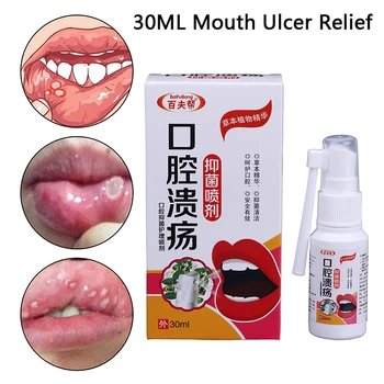 

30ML Natural Herbal Mouth Ulcer Relief Freshener Spray Bee Propolis Antibacterial Oral Spray Oral Ulcers Toothache Bad Treatment