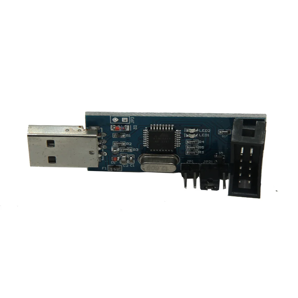 USBASP USBISP AVR программатор 10Pin кабель USB ISP USB ASP ATMEGA8 ATMEGA128 ATtiny CAN PWM Поддержка Win7 64K 64 64 bit 3,3 V/5 V