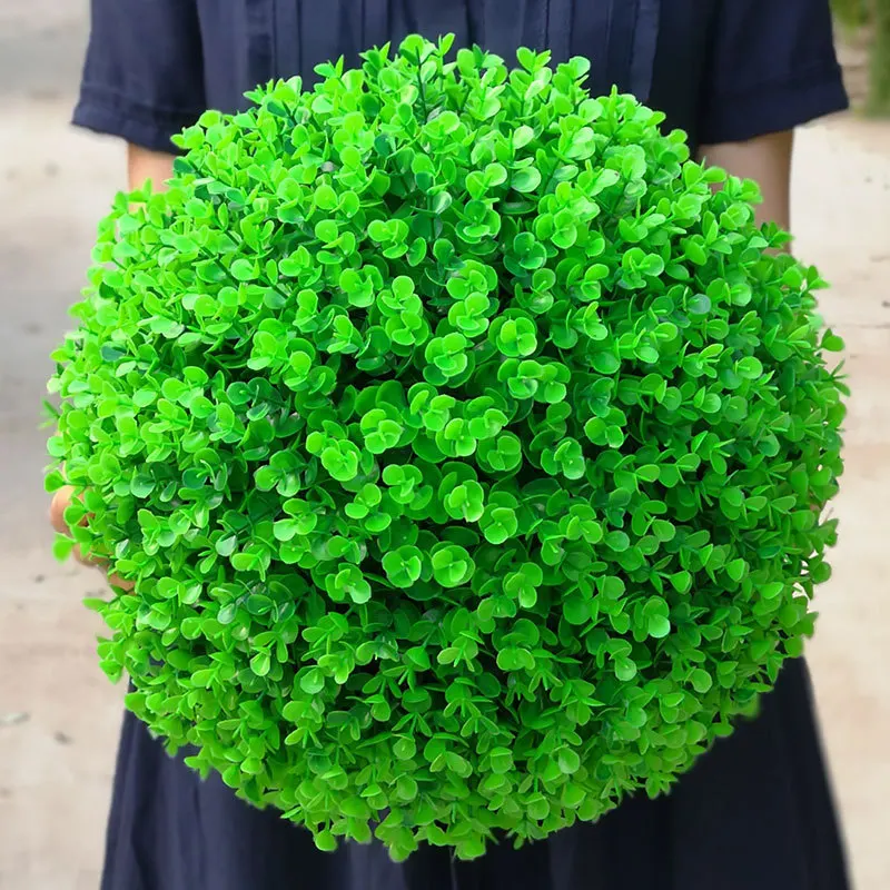 HMEOT имитация зеленого растения травяной шар денежный лист домашний свадебный отель садовый декор растительный шар lceiling украшение цветочный шар