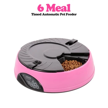 

Automatic Dog Feeder Timer Pet Food Dispenser Water Food Bowl for Cats and Dogs 6 Meal Voice Recorder Pet Accessories