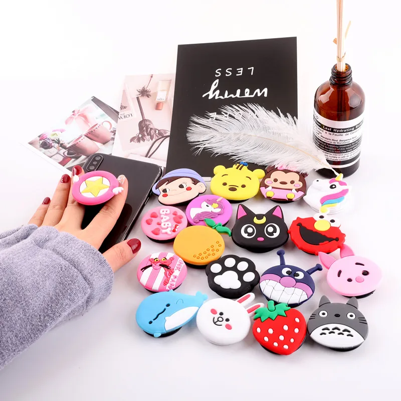 

Finger Ring Holder Universal Cute 3D Cartoon Animal smartphone Holder Stand Expanding Grip Stretch Cell Phone Ring For iPhone 6s