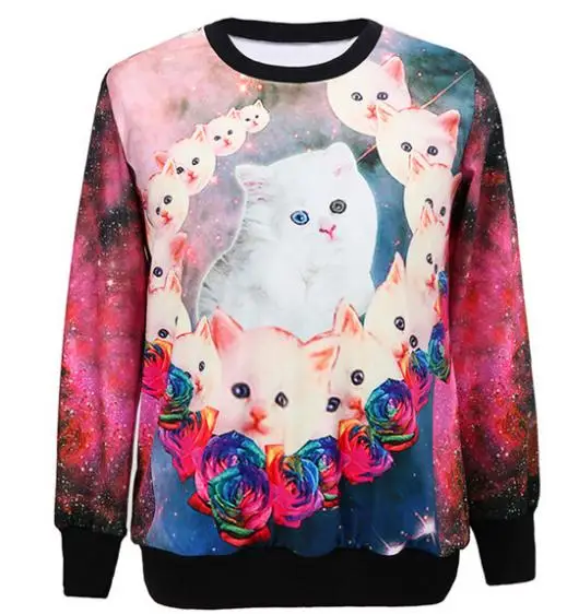 Vintage jackets for women cute cat
