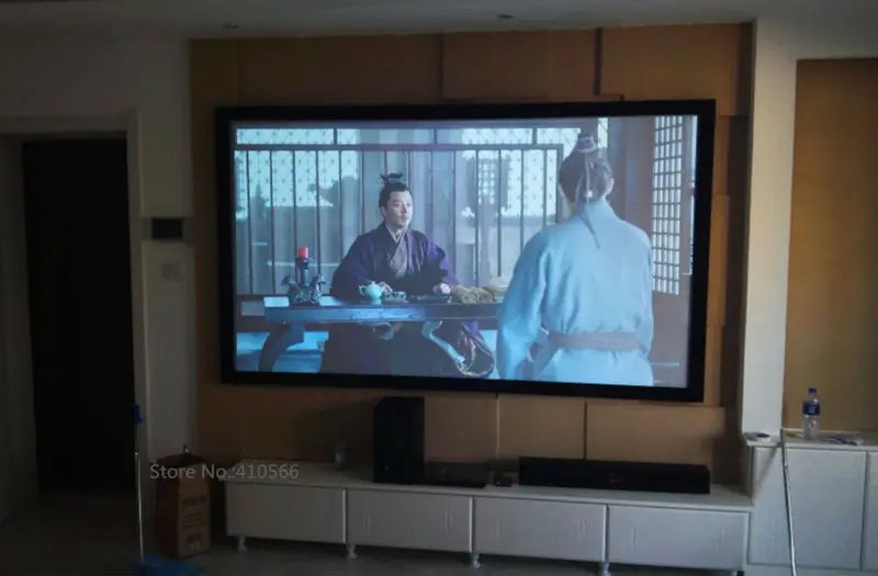 Сделано в Китае Профессиональный 135 дюймов изогнутый фиксированный Экран s формат 16:9 дома Кино проектор Экран Быстрая