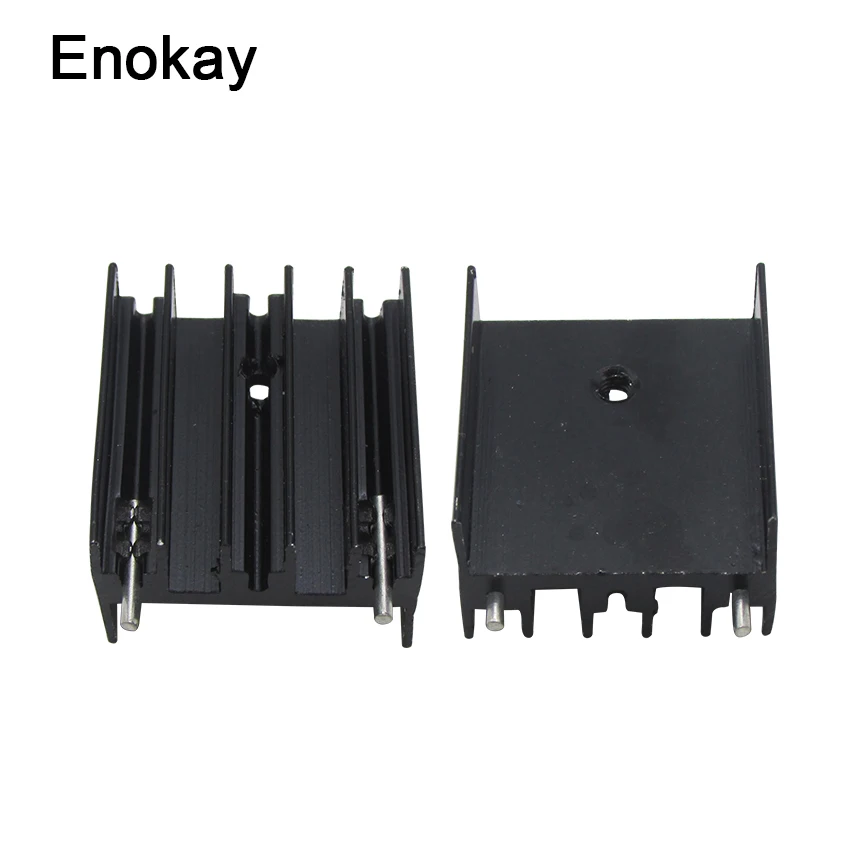 Enokay 50 шт. в партии 25x23x16 мм алюминиевый радиатор для MTDA7294 L298 TO 220 усилитель