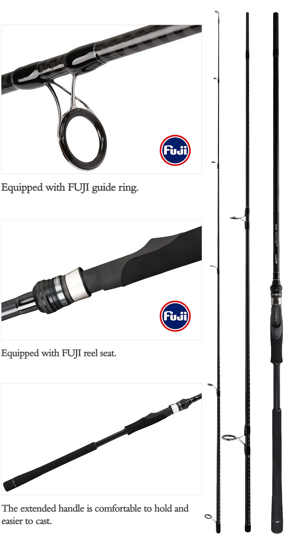 TSURINOYA TYRANTS 2,4 М 2,7 М 3,0 м 3,3 м спиннинговая Удочка 2/3 комплектов MF Япония FUJI направляющее кольцо сиденье колеса Vara De Pesca Canne A Peche карп