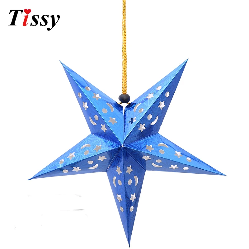 5 Pz 30 Cm Stelle Di Carta Ghirlanda Decorazione Stella Di