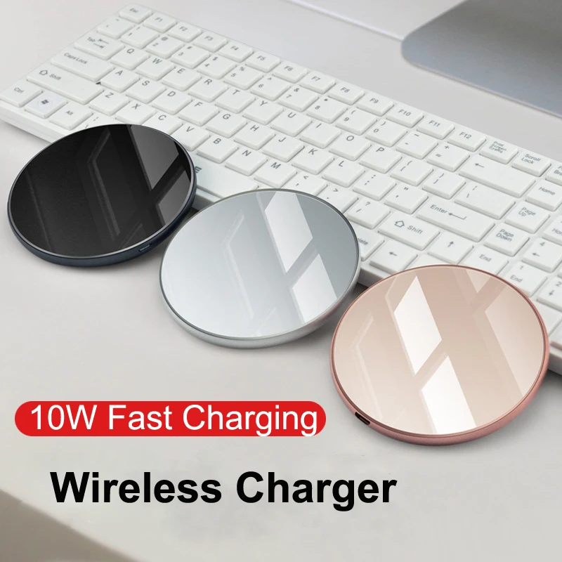 

Qi Wireless Charger For iPhone 8 X XR XS Max QC3.0 10W Fast Wireless Charging for Samsung S9 S8 Note 8 9 S7 USB Charger Pad