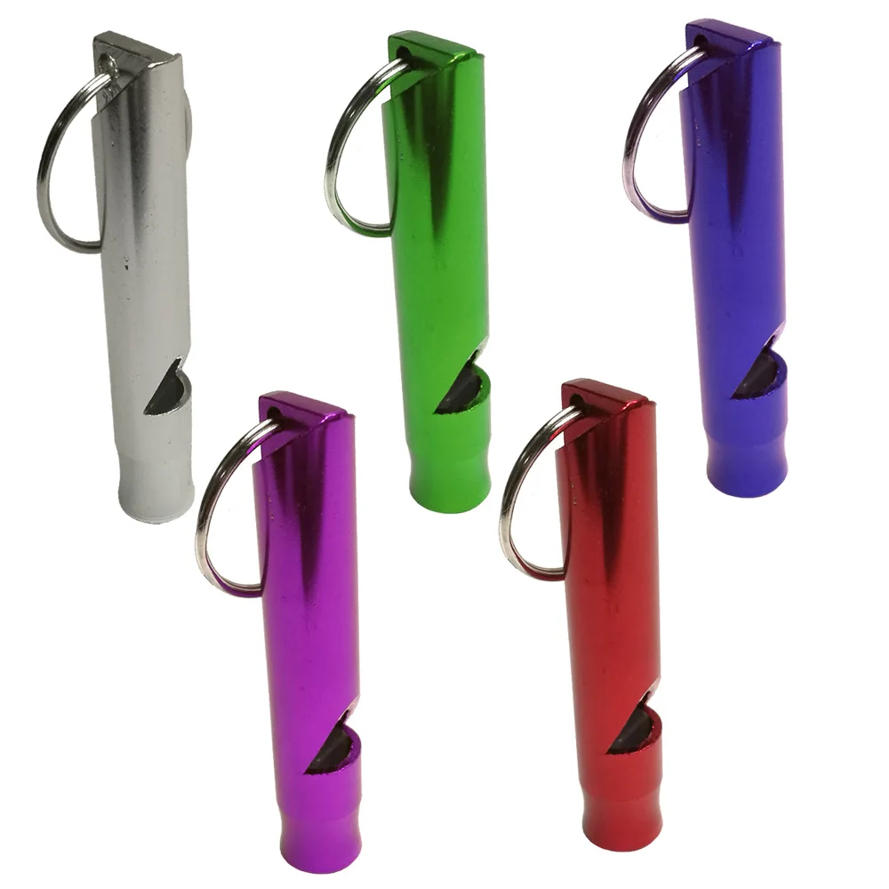 2PCS Camping Kayak drift Swim Emergency Survival Aluminum alloy Whistle with keychain For Scuba Diving Canoe Boat Water Sports whistle outdoor edc loud with cord emergency hiking camping whistle outdoor survival tools camping hiking exploring