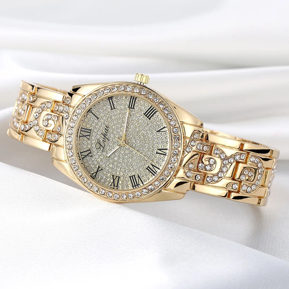 

Full star Roman digital mirror quartz watch watch fashion watch women's watches