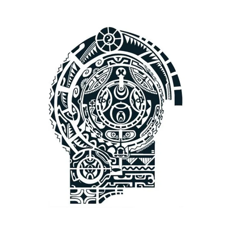 Shellhard 1 Sheet Men Arm Left Shoulder Tattoo Stickers Shoulder Temporary Tattoo Waterproof Removable Stickers For Body Art