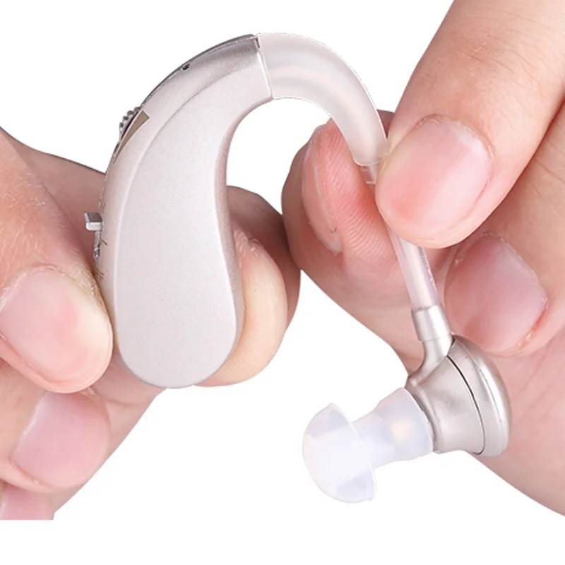 NEWEST!Rechargeable Hearing Aid Sound Amplifiers Wireless Ear s for Elderly Adjustable Mini Digital 2 color