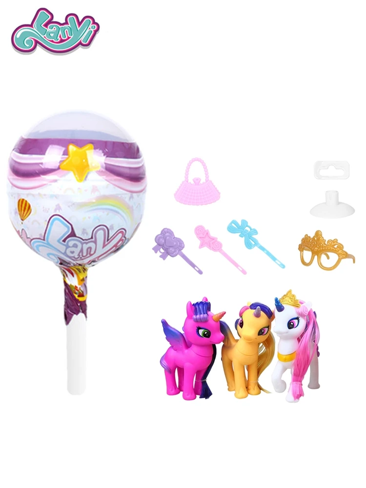 Lanyitoys Оригинальный 3 дюймовый пони мой милый маленький Радужный Волшебный