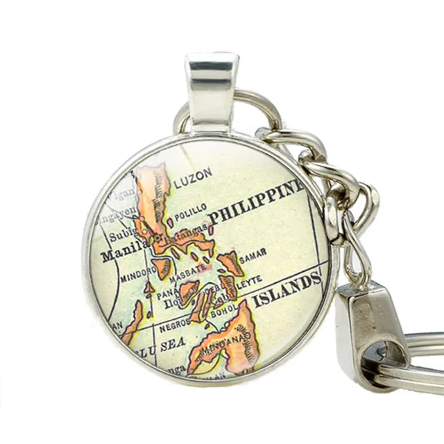New Arrival Philippines Map Keychain Philippines Asia Map Keychains