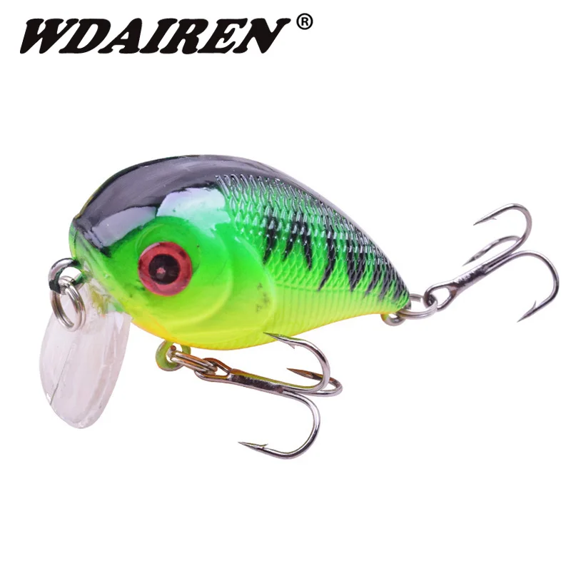 1 قطعة كرنك الصيد إغراء 4.5 سنتيمتر 6.6g Swimbait المتذبذب الاصطناعي الصلب مجنون الطعم باس Crankbait السحر Pesca الصيد معالجة WD-424