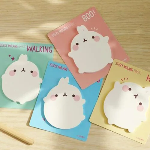 1 шт./лот Kawaii rabbit design memos pad sticky notes офисные записные книжки Канцтовары для записей