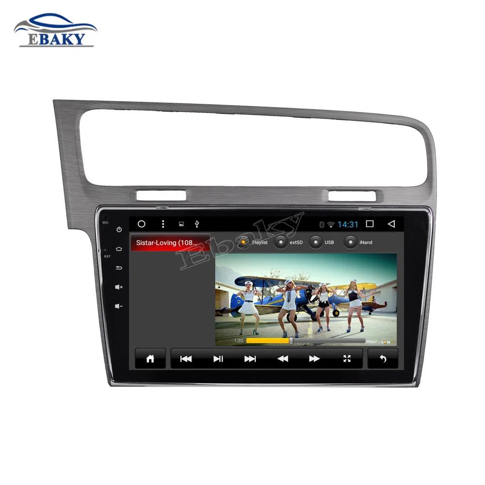 Best NaviTopia 10.1inch 1GB/2GB RAM Quad Core/Octa Core Android 7.1/8.1 Car DVD Radio for VW Golf 2014 2015 2016 with GPS/wifi/maps 16