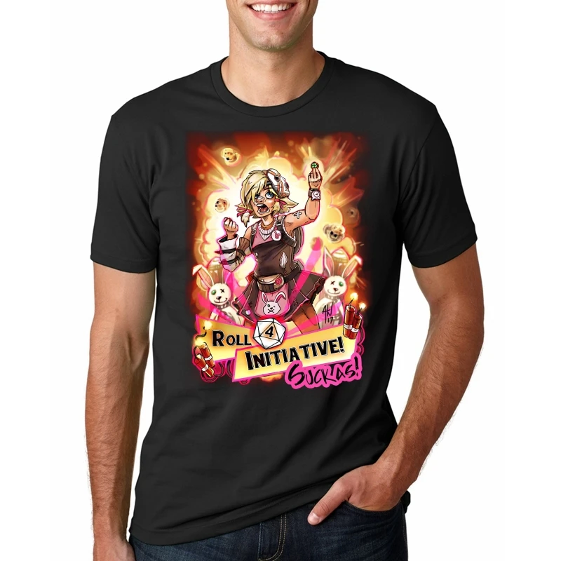 

Men Funy tshirt Tiny Tina -Borderlands Short Sleeve O-Neck Tops Tee men t shirt