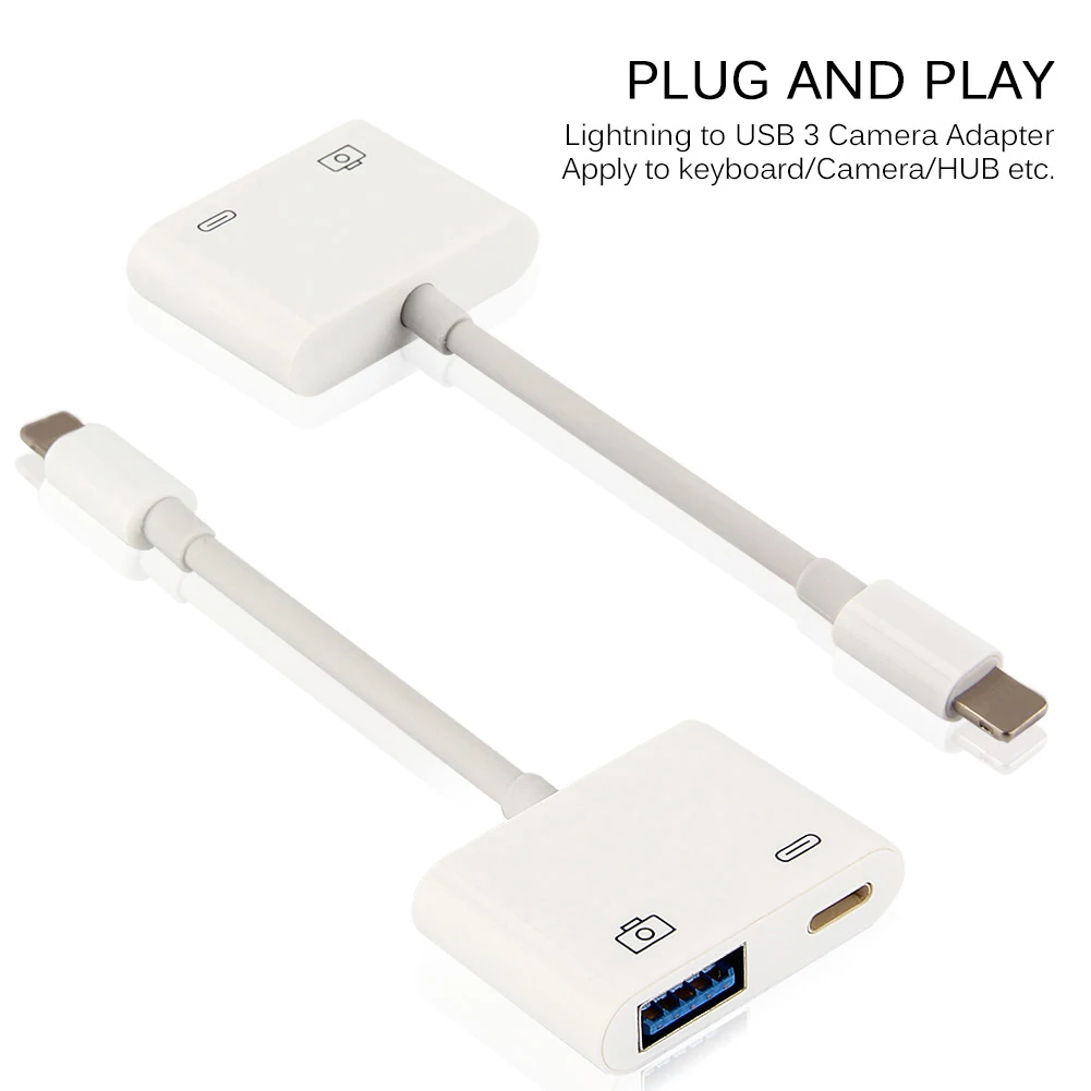

IOS to USB Camera Kit External Network Card Reader Keyboard Charging Earphone Adapter For iPhone 6 6s 7 8 X Plus