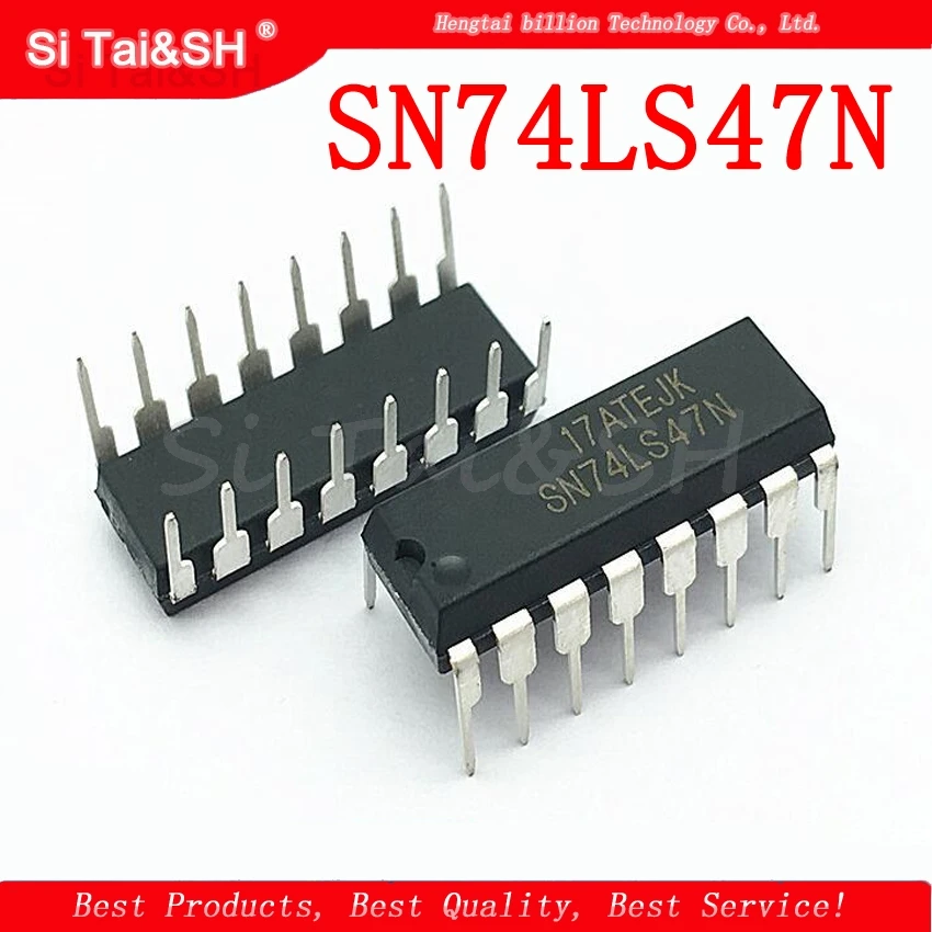 

10PCS SN74LS47N DIP16 SN74LS47 DIP 74LS47N 74LS47 HD74LS47P DIP-16 new and original IC