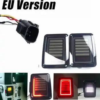

LED Tail Lights Red Running Brake Yellow Turn Signal white Reverse Lamps light fits For Jeep Wrangler JK 07-18 Flash brake light