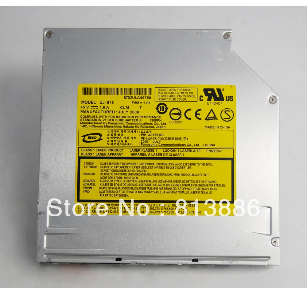 Новый Orignal UJ875A DVD привод matshita DVD-RW для ноутбука внутренний Burner Слот в uj875a |