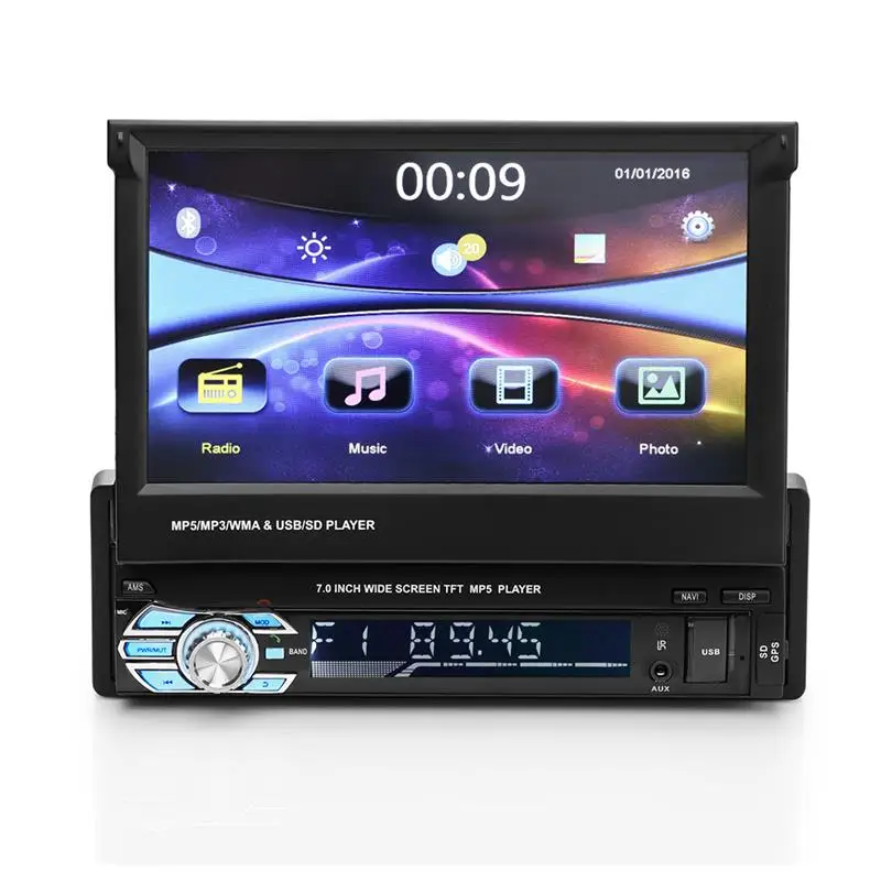 Aliexpress.com : Buy Car Stereo MP5 Player Retractable Autoradio GPS ...