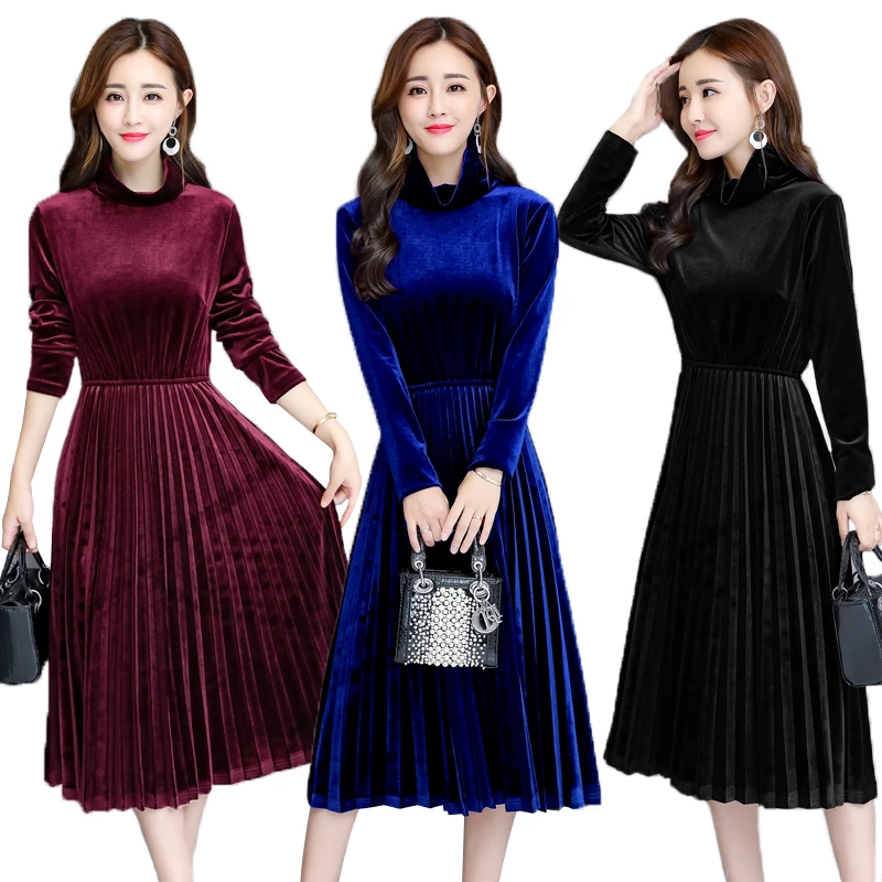 bordeaux velvet dress