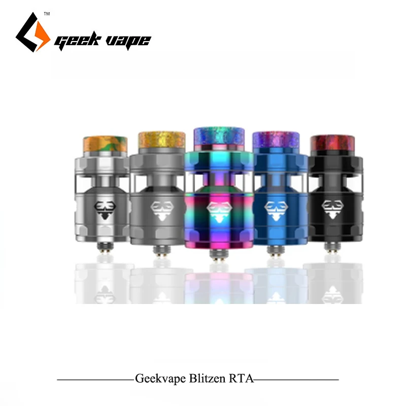 

Original GeekVape Blitzen RTA Atomizer 5ml Capacity 24mm Diameter Tank Support Dual & Single Coil For e cigs Box Mod Kit Vape