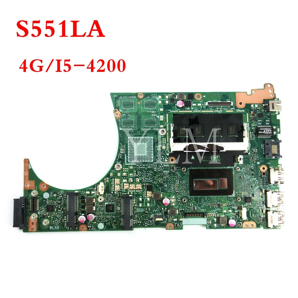 

S551LA MB /I5-4200 CPU mainboard REV2.2 For ASUS S551L S551LA S551LB Laptop motherboard 90NB0260-R00011 Tested Working