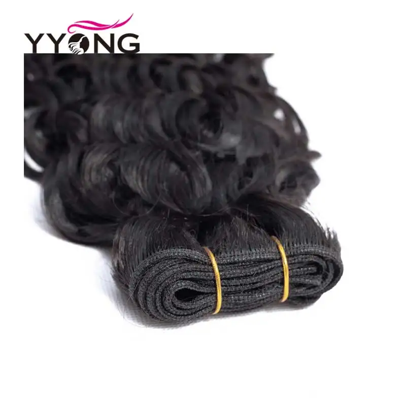 YYong Hair Brazilian Hair Weave Bundles With Closure Water Wave 3 Bundles With Closure 100% Human Hair Bundles With Lace Closure YYong Hair Brazilian Hair Weave Bundles With Closure Water Wave 3 Bundles With Closure 100% Human Hair Bundles With Lace Closure