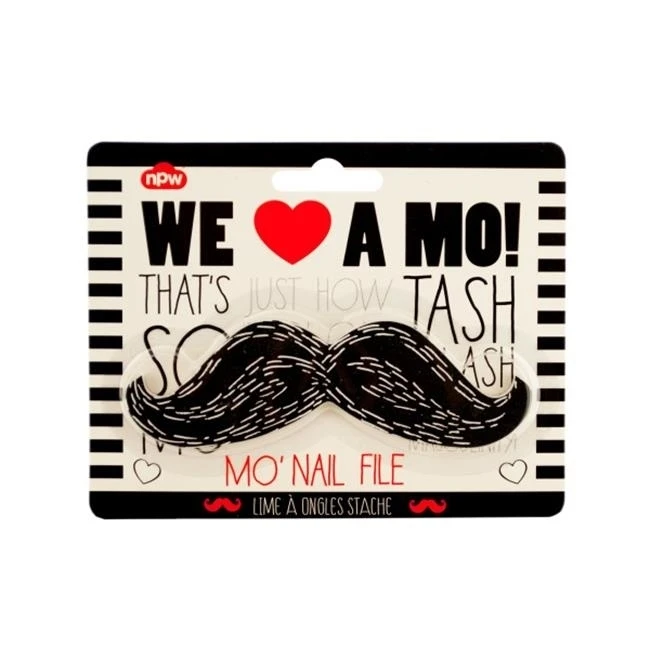 Bulk Buys GW082-96 Black Mustache Nail File