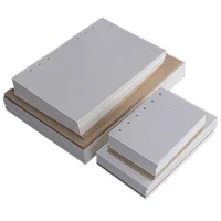 Square Grid Horizontal Line Lattice Blank TODO Papers A5/A6/A7 6 holes Notebook Refill Inner Core 45 sheets 1