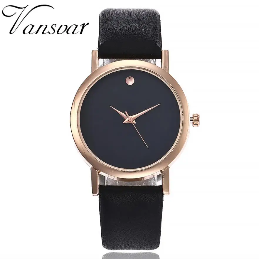 

vansvar Women's Casual Quartz Leather Band Newv Strap Watch Analog Wrist Watch