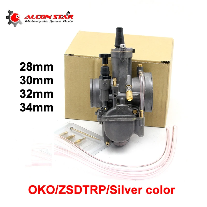 Alconstar 28 30 32 34 мм серый серебристый мотоциклетный карбюратор PWK OKO Carburador Carb Racing Fit 75cc