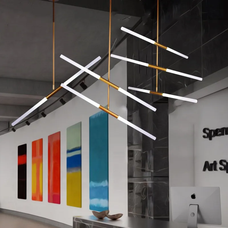 

2/4/6 Heads Modern Nordic Led Art Dining Room Pendant Light Creative Cafe Bar Branch Lindsey Lights Fixtures Free Shipping