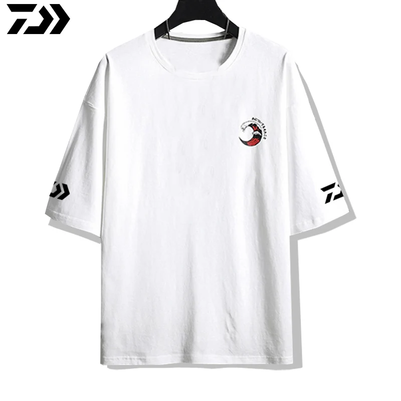 Exclusiva de Pesca Roupas de Pesca de Secagem Camisa de Manga T-shirt de Algodão Estréia Dawa Camisa Rápida Curta Anti-uv Pesca Purificado 2021