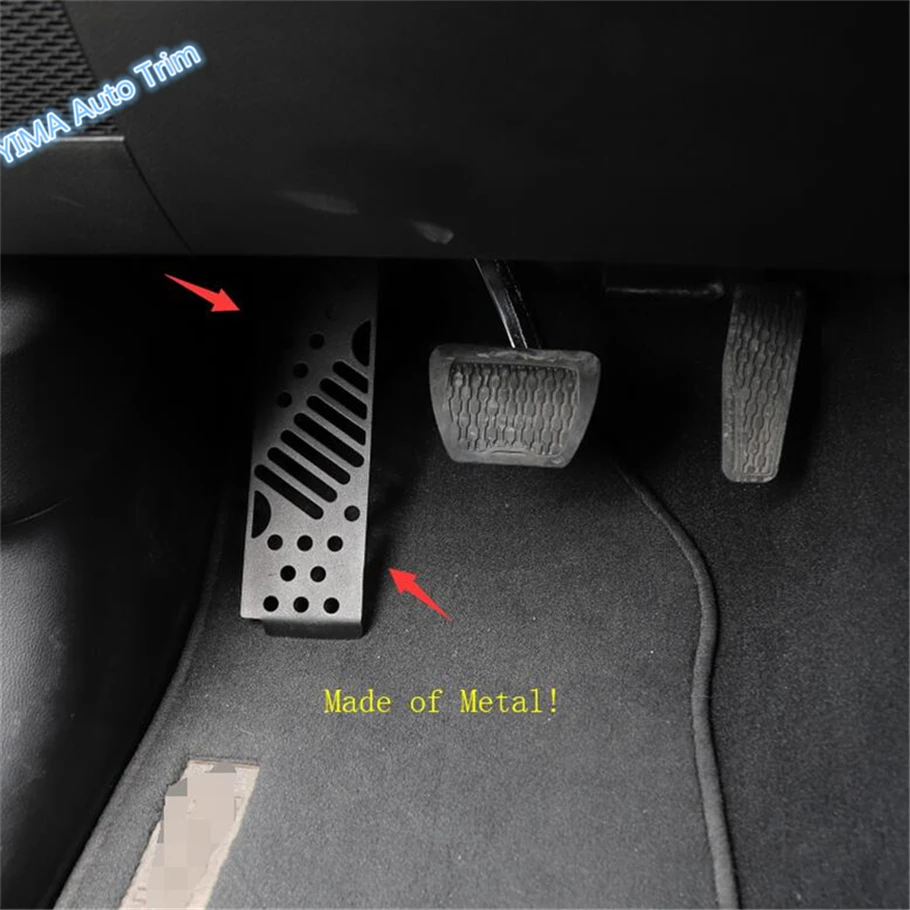 

Lapetus Car Styling Left Side Foot Pedal Rest Footrest Plate Protection Kit Cover Trim Metal Fit For Jeep Wrangler JL 2018