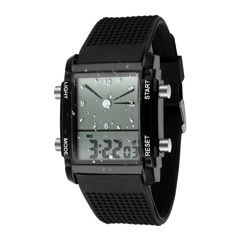 Modsh светодио дный цифровой светодиодный изысканный хронограф кварцевые спортивные наручные часы для женщин мужчин унисекс LXH