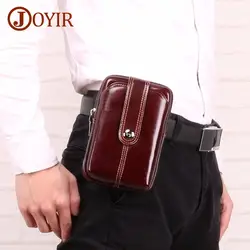 JOYIR Мужская поясная сумка Fanny Pack натуральная кожа поясная сумка карман телефон поясная сумка Fanny Pack для человека Винтаж хип-сумка высокого