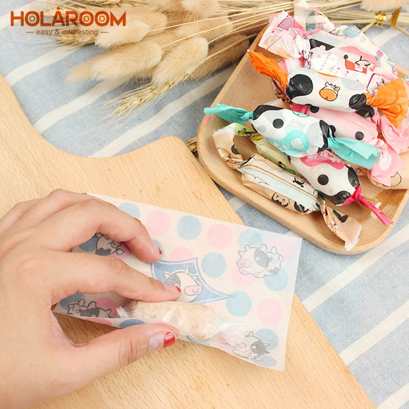 

Cute Cartoon Pattern Nougat Wrapping Paper Thicken Handmade Sugar Decor Wrapping Papers Practical Candy Wrapper For Party Gift